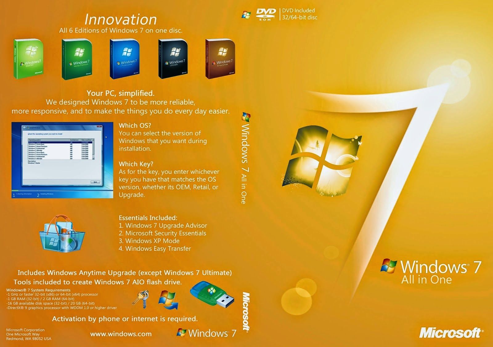 Windows 7 operating system free download full version with key